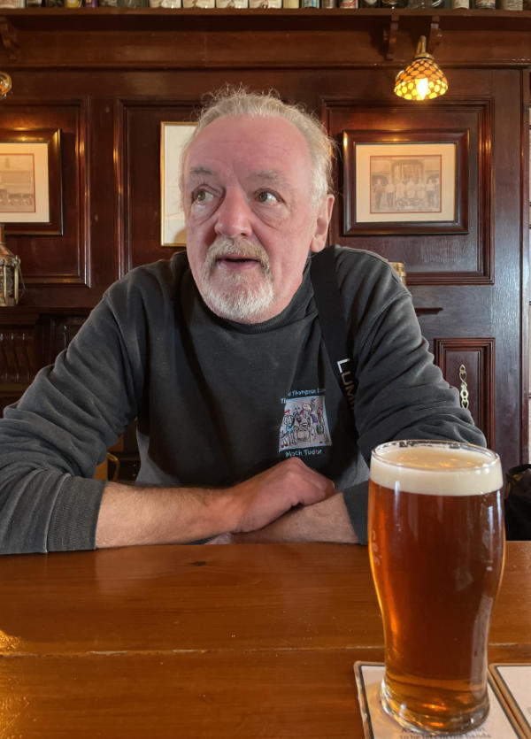 Paul at the Hop Vine Buscough Bridge
